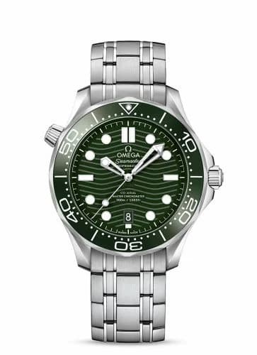 Omega Seamaster Diver 300M Master Co-Axial 42 Stainless Steel / Green / Bracelet 210.30.42.20.10.001