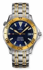 Omega Seamaster Diver 300M Automatic 41 Stainless Steel / Yellow Gold / Blue / Bracelet 2455.80.00