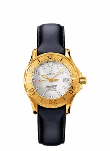 Omega Seamaster Diver 300M Quartz 28 Yellow Gold / White / Rubber 2672.70.91