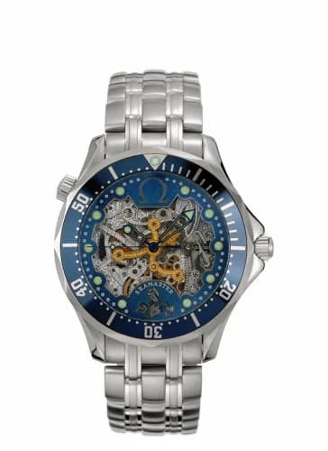 Omega Seamaster Diver 300M Automatic 41 White Gold / Skeleton / Bracelet / 50th Anniversary 2934.80.00