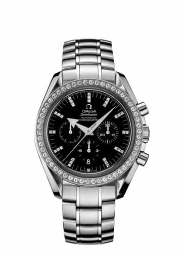 Omega Speedmaster Broad Arrow Stainless Steel / Diamond / Black / Bracelet 3555.55.00