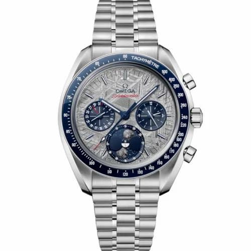 Omega Speedmaster Moonphase Stainless Steel / Silver Meteorite / Bracelet 304.30.43.52.06.001