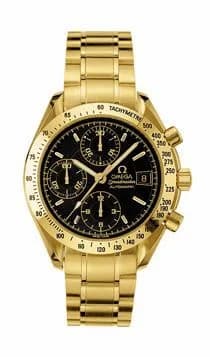 Omega Speedmaster Date 39 Yellow Gold / Black / Bracelet 3113.53.00