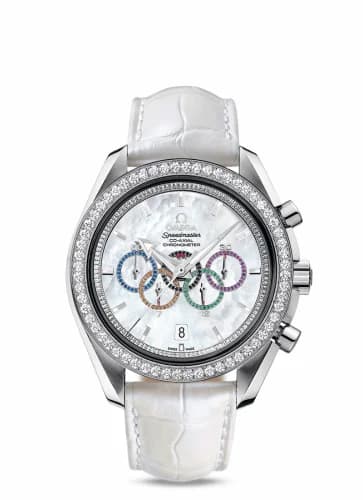 Omega Speedmaster Co-Axial White Gold / MOP / Diamond / Olympic Collection 321.58.44.52.55.001