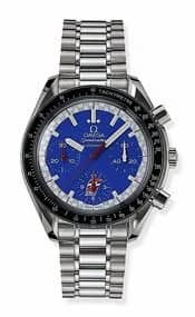 Omega Speedmaster Reduced Stainless Steel / Blue / Bracelet / Cart 3510.80.00