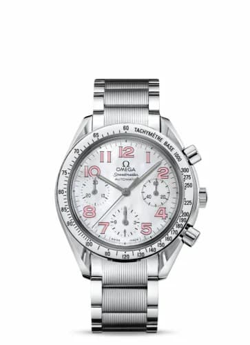 Omega Speedmaster Reduced Ladies Stainless Steel / MOP / Pink / Bracelet 3534.74.00