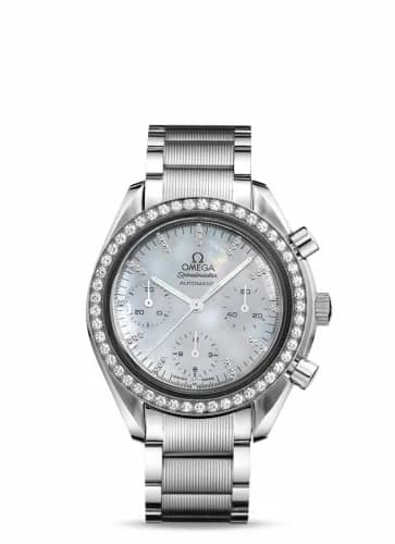 Omega Speedmaster Reduced Ladies Stainless Steel / Diamond / MOP / Bracelet 3535.77.00