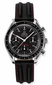 Omega Speedmaster Reduced Stainless Steel / Black / Strap / AC Milan 3810.51.41