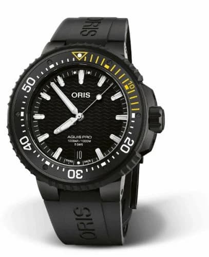 Oris AquisPro Date Calibre 400 Titanium - DLC / Black / Rubber 01 400 7767 7754-07 426 64BTEB — фото часов Oris AquisPro Date Calibre 400 Titanium - DLC / Black / Rubber 01 400 7767 7754-07 426 64BTEB — фото часов