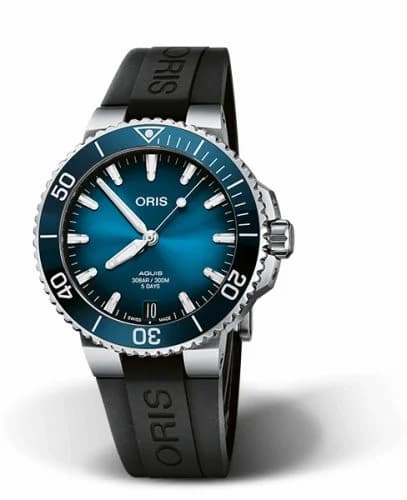 Oris Aquis Date Calibre 400 41.5 Stainless Steel / Blue / Rubber 01 400 7769 4135-07 4 22 74FC — фото часов Oris Aquis Date Calibre 400 41.5 Stainless Steel / Blue / Rubber 01 400 7769 4135-07 4 22 74FC — фото часов