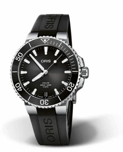 Oris Aquis Date Calibre 400 41.5 Stainless Steel / Black / Rubber 01 400 7769 4154-07 4 22 74FC — фото часов Oris Aquis Date Calibre 400 41.5 Stainless Steel / Black / Rubber 01 400 7769 4154-07 4 22 74FC — фото часов