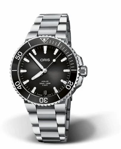 Oris Aquis Date Calibre 400 41.5 Stainless Steel / Black / Bracelet 01 400 7769 4154-07 8 22 09PEB — фото часов Oris Aquis Date Calibre 400 41.5 Stainless Steel / Black / Bracelet 01 400 7769 4154-07 8 22 09PEB — фото часов