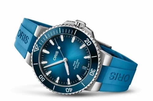 Oris Aquis Date Calibre 400 43.5 Stainless Steel / Blue / Rubber 01 400 7790 4135-07 4 23 45EB — фото часов Oris Aquis Date Calibre 400 43.5 Stainless Steel / Blue / Rubber 01 400 7790 4135-07 4 23 45EB — фото часов