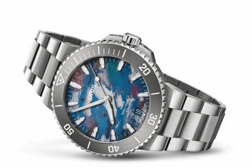 Oris Aquis Date Calibre 400 43.5 Stainless Steel / Upcycle 01 400 7790 4150-07 8 23 02PEB — фото часов Oris Aquis Date Calibre 400 43.5 Stainless Steel / Upcycle 01 400 7790 4150-07 8 23 02PEB — фото часов