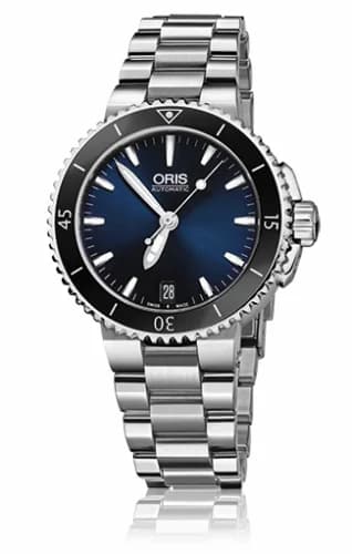 Oris Aquis Date 36 Stainless Steel / Blue / Bracelet 01 733 7652 4135-07 8 18 01P — фото часов Oris Aquis Date 36 Stainless Steel / Blue / Bracelet 01 733 7652 4135-07 8 18 01P — фото часов