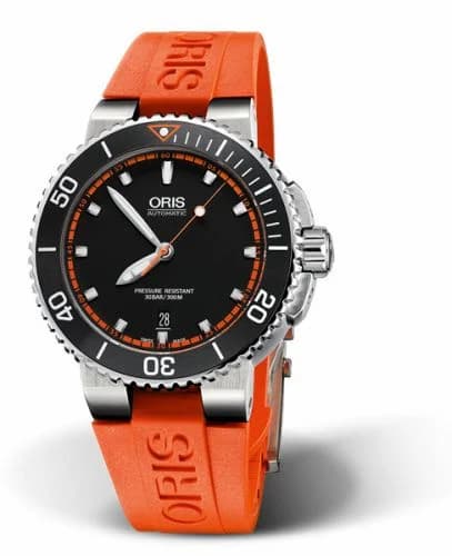 Oris Aquis Date 43 Stainless Steel / Black - Red / Rubber 01 733 7653 4128-07 4 26 32EB — фото часов Oris Aquis Date 43 Stainless Steel / Black - Red / Rubber 01 733 7653 4128-07 4 26 32EB — фото часов