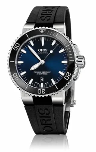 Oris Aquis Date 43 Stainless Steel / Blue / Rubber 01 733 7653 4135-07 4 26 34EB — фото часов Oris Aquis Date 43 Stainless Steel / Blue / Rubber 01 733 7653 4135-07 4 26 34EB — фото часов