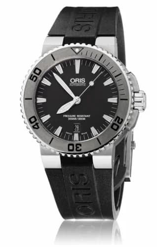 Oris Aquis Date 43 Stainless Steel / Black / Rubber 01 733 7653 4153-07 4 26 34EB — фото часов Oris Aquis Date 43 Stainless Steel / Black / Rubber 01 733 7653 4153-07 4 26 34EB — фото часов