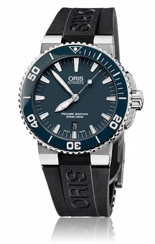 Oris Aquis Date 43 Stainless Steel / Blue / Rubber 01 733 7653 4155-07 4 26 34EB — фото часов Oris Aquis Date 43 Stainless Steel / Blue / Rubber 01 733 7653 4155-07 4 26 34EB — фото часов