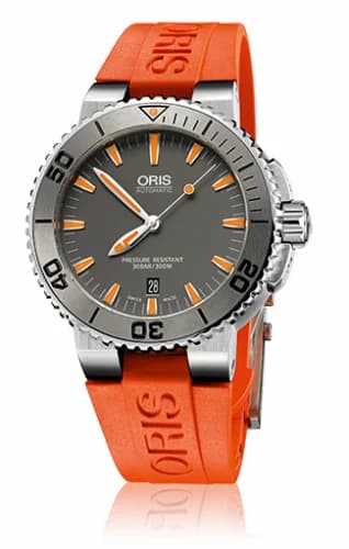 Oris Aquis Date 43 Stainless Steel / Grey / Rubber 01 733 7653 4158-07 4 26 32EB — фото часов Oris Aquis Date 43 Stainless Steel / Grey / Rubber 01 733 7653 4158-07 4 26 32EB — фото часов