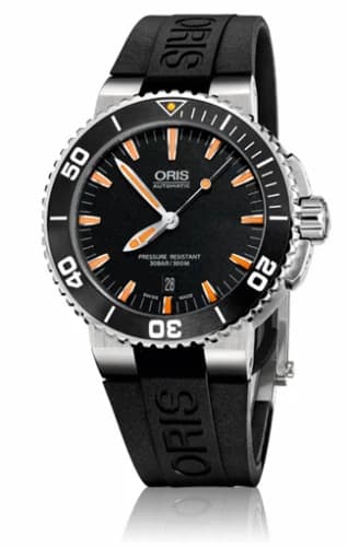 Oris Aquis Date 43 Stainless Steel / Black / Rubber 01 733 7653 4159-07 4 26 34EB — фото часов Oris Aquis Date 43 Stainless Steel / Black / Rubber 01 733 7653 4159-07 4 26 34EB — фото часов