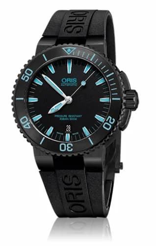 Oris Aquis Date 43 DLC / Black / Rubber 01 733 7653 4725-07 4 26 34BEB — фото часов Oris Aquis Date 43 DLC / Black / Rubber 01 733 7653 4725-07 4 26 34BEB — фото часов