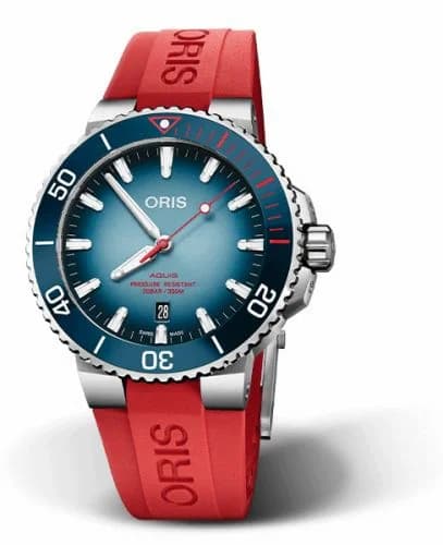 Oris Aquis Date 43.5 Oceano Pulito con Umberto Pelizzari 01 733 7730 4105-Set — фото часов Oris Aquis Date 43.5 Oceano Pulito con Umberto Pelizzari 01 733 7730 4105-Set — фото часов