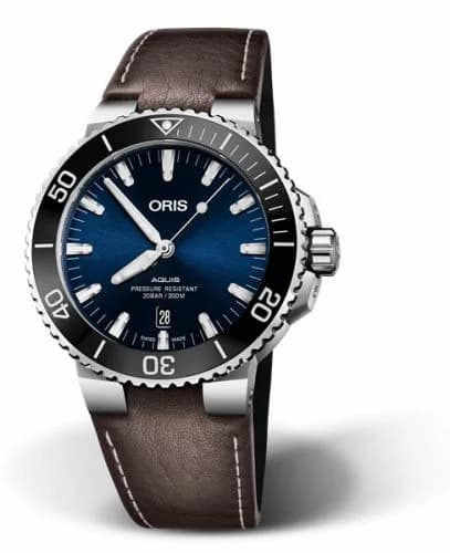 Oris Aquis Date 43.5 Stainless Steel / Blue / Calf 01 733 7730 4135-07 5 24 10EB — фото часов Oris Aquis Date 43.5 Stainless Steel / Blue / Calf 01 733 7730 4135-07 5 24 10EB — фото часов