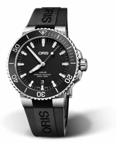Oris Aquis Date 43.5 Stainless Steel / Matte Black / Rubber 01 733 7730 4154-07 4 24 64EB — фото часов Oris Aquis Date 43.5 Stainless Steel / Matte Black / Rubber 01 733 7730 4154-07 4 24 64EB — фото часов