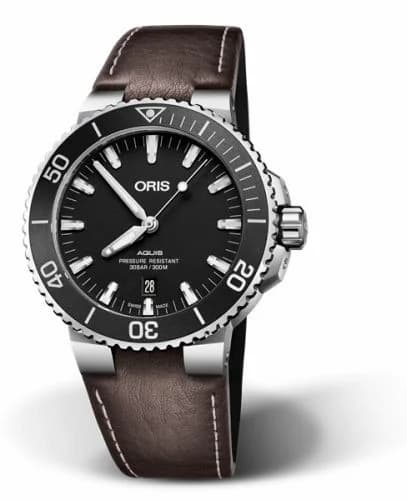 Oris Aquis Date 43.5 Stainless Steel / Matte Black / Calf 01 733 7730 4154-07 5 24 10EB — фото часов Oris Aquis Date 43.5 Stainless Steel / Matte Black / Calf 01 733 7730 4154-07 5 24 10EB — фото часов