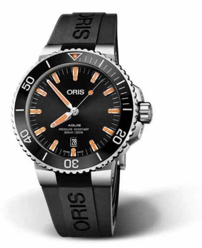Oris Aquis Date 43.5 Stainless Steel / Black / Rubber 01 733 7730 4159-07 4 24 64EB — фото часов Oris Aquis Date 43.5 Stainless Steel / Black / Rubber 01 733 7730 4159-07 4 24 64EB — фото часов
