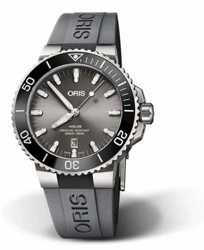 Oris Aquis Date 43.5 Titanium / Grey / Rubber 01 733 7730 7153-07 4 24 63TEB — фото часов Oris Aquis Date 43.5 Titanium / Grey / Rubber 01 733 7730 7153-07 4 24 63TEB — фото часов