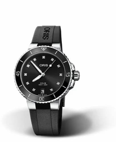 Oris Aquis Date 36.5 Stainless Steel / Black - Diamond / Rubber 01 733 7731 4194-07 4 18 64FC — фото часов Oris Aquis Date 36.5 Stainless Steel / Black - Diamond / Rubber 01 733 7731 4194-07 4 18 64FC — фото часов