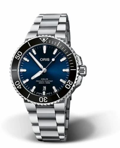 Oris Aquis Date 41.5 Stainless Steel / Blue / Bracelet 01 733 7766 4135-07 8 22 05PEB — фото часов Oris Aquis Date 41.5 Stainless Steel / Blue / Bracelet 01 733 7766 4135-07 8 22 05PEB — фото часов