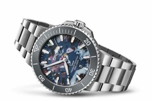 Oris Aquis Date 43.5 Stainless Steel / Upcycle 01 733 7789 4150-07 8 23 04PEB — фото часов Oris Aquis Date 43.5 Stainless Steel / Upcycle 01 733 7789 4150-07 8 23 04PEB — фото часов
