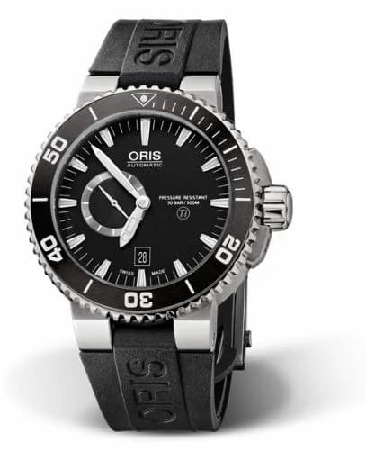 Oris Aquis Titan Small Second - Date Titanium / Black / Rubber 01 743 7664 7154-07 4 26 34TEB — фото часов Oris Aquis Titan Small Second - Date Titanium / Black / Rubber 01 743 7664 7154-07 4 26 34TEB — фото часов