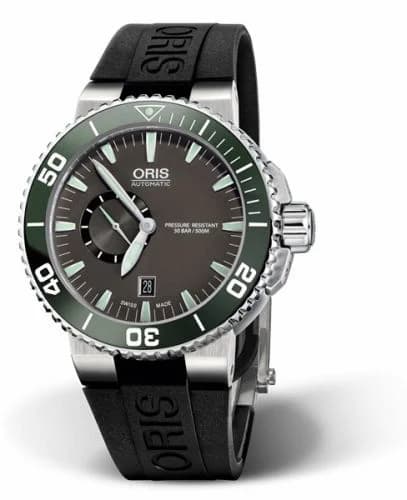 Oris Aquis Small Seconds Date 46 Stainless Steel / Grey / Rubber 01 743 7673 4137-07 4 26 34EB — фото часов Oris Aquis Small Seconds Date 46 Stainless Steel / Grey / Rubber 01 743 7673 4137-07 4 26 34EB — фото часов