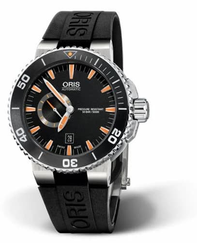 Oris Aquis Small Seconds Date 46 Stainless Steel / Black / Rubber 01 743 7673 4159-07 4 26 34EB — фото часов Oris Aquis Small Seconds Date 46 Stainless Steel / Black / Rubber 01 743 7673 4159-07 4 26 34EB — фото часов
