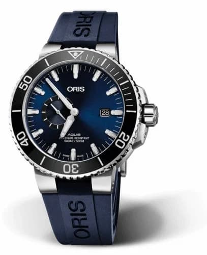 Oris Aquis Small Seconds Date 45.5 Stainless Steel / Blue / Rubber 01 743 7733 4135-07 4 24 65EB — фото часов Oris Aquis Small Seconds Date 45.5 Stainless Steel / Blue / Rubber 01 743 7733 4135-07 4 24 65EB — фото часов