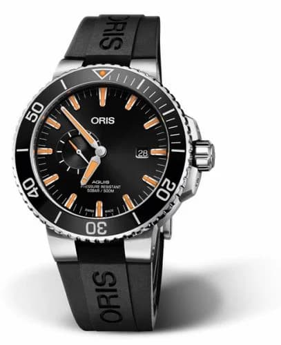 Oris Aquis Small Seconds Date 45.5 Stainless Steel / Black / Rubber 01 743 7733 4159-07 4 24 64EB — фото часов Oris Aquis Small Seconds Date 45.5 Stainless Steel / Black / Rubber 01 743 7733 4159-07 4 24 64EB — фото часов
