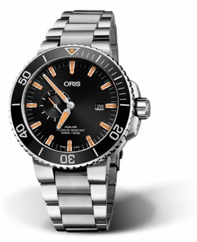 Oris Aquis Small Seconds Date 45.5 Stainless Steel / Black / Bracelet 01 743 7733 4159-07 8 24 05PEB — фото часов Oris Aquis Small Seconds Date 45.5 Stainless Steel / Black / Bracelet 01 743 7733 4159-07 8 24 05PEB — фото часов