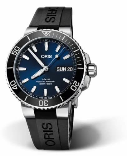 Oris Aquis Big Day Date 45.5mm Stainless Steel / Blue / Rubber 01 752 7733 4135-07 4 24 64EB — фото часов Oris Aquis Big Day Date 45.5mm Stainless Steel / Blue / Rubber 01 752 7733 4135-07 4 24 64EB — фото часов