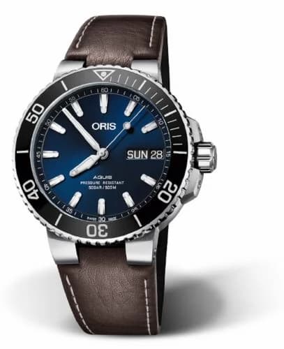 Oris Aquis Big Day Date 45.5 Stainless Steel / Blue / Calf 01 752 7733 4135-07 5 24 10EB — фото часов Oris Aquis Big Day Date 45.5 Stainless Steel / Blue / Calf 01 752 7733 4135-07 5 24 10EB — фото часов
