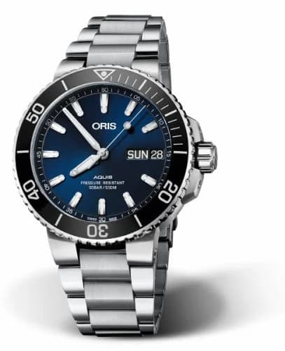 Oris Aquis Big Day Date 45.5 Stainless Steel / Blue / Bracelet 01 752 7733 4135-07 8 24 05PEB — фото часов Oris Aquis Big Day Date 45.5 Stainless Steel / Blue / Bracelet 01 752 7733 4135-07 8 24 05PEB — фото часов