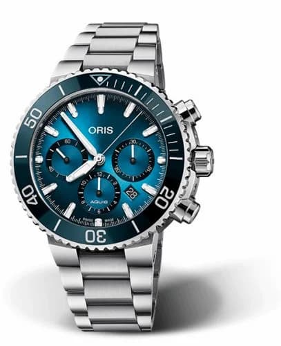 Oris Aquis Chronograph 45.5 Blue Whale Limited Edition 01 771 7743 4185 — фото часов Oris Aquis Chronograph 45.5 Blue Whale Limited Edition 01 771 7743 4185 — фото часов