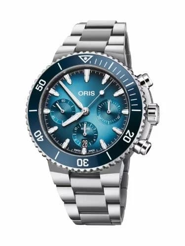 Oris Aquis Chronograph 43.5 Smiley Face 01 771 7793 4155-07 8 23 01PEB