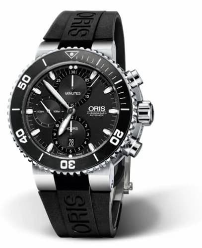 Oris Aquis Chronograph 46 Stainless Steel / Black / Rubber 01 774 7655 4154-07 4 26 34EB — фото часов Oris Aquis Chronograph 46 Stainless Steel / Black / Rubber 01 774 7655 4154-07 4 26 34EB — фото часов