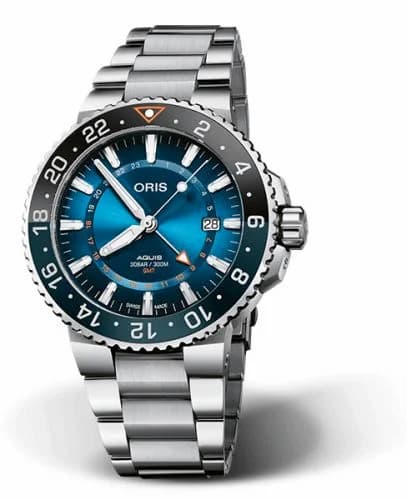 Oris Aquis GMT 43.5 Carysfort Reef Limited Edition / Bracelet 01 798 7754 4185-Set MB — фото часов Oris Aquis GMT 43.5 Carysfort Reef Limited Edition / Bracelet 01 798 7754 4185-Set MB — фото часов