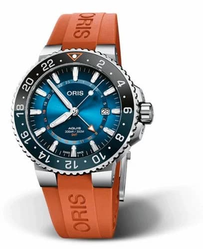 Oris Aquis GMT 43.5 Carysfort Reef Limited Edition / Rubber 01 798 7754 4185-Set RS — фото часов Oris Aquis GMT 43.5 Carysfort Reef Limited Edition / Rubber 01 798 7754 4185-Set RS — фото часов