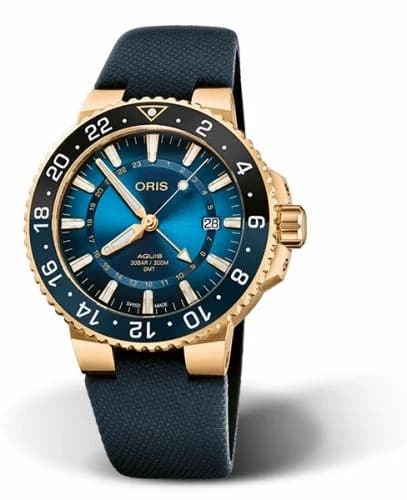 Oris Aquis GMT Carysfort Reef Gold Limited Edition 01 798 7754 6185-Set — фото часов Oris Aquis GMT Carysfort Reef Gold Limited Edition 01 798 7754 6185-Set — фото часов